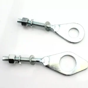 Kettenspanner Satz Stahl Silber für Honda, CD 50, C 65, 70, 90, 100, 102, CM 91 Kostenfreie Lieferung