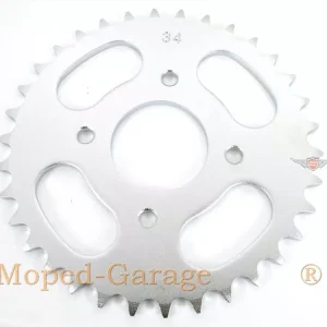 Meistverkauft Kettenrad Presto Aluminium 34 Zähne 4 Loch für Hercules Prima 1, 2, 3, 4, 5, 6, MP MF M HR Hobby Rider, P MX SX, Optima Pronto, Presto, Garelli Cross 40, KTM 505, Zündapp A 25 Automatic Typ 460-01, 460-02