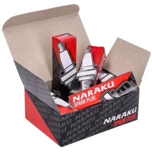 Zündkerze Naraku 14-R7-LS  (BR7ES) mit schraubbaren Kerzenstecker Anschluss - 10er Pack Jetzt Kaufen