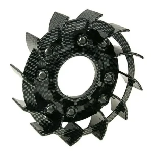 Lüfterrad Naraku Racing Carbon-Look für Kymco, Baotian, GY6 50, 139QMB Schneller Versand