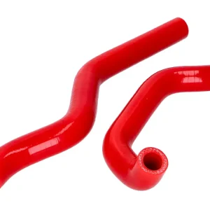 Neue Ware Kühlerschlauch Set Naraku Silikon rot für Rieju MRT, Beta, Sherco