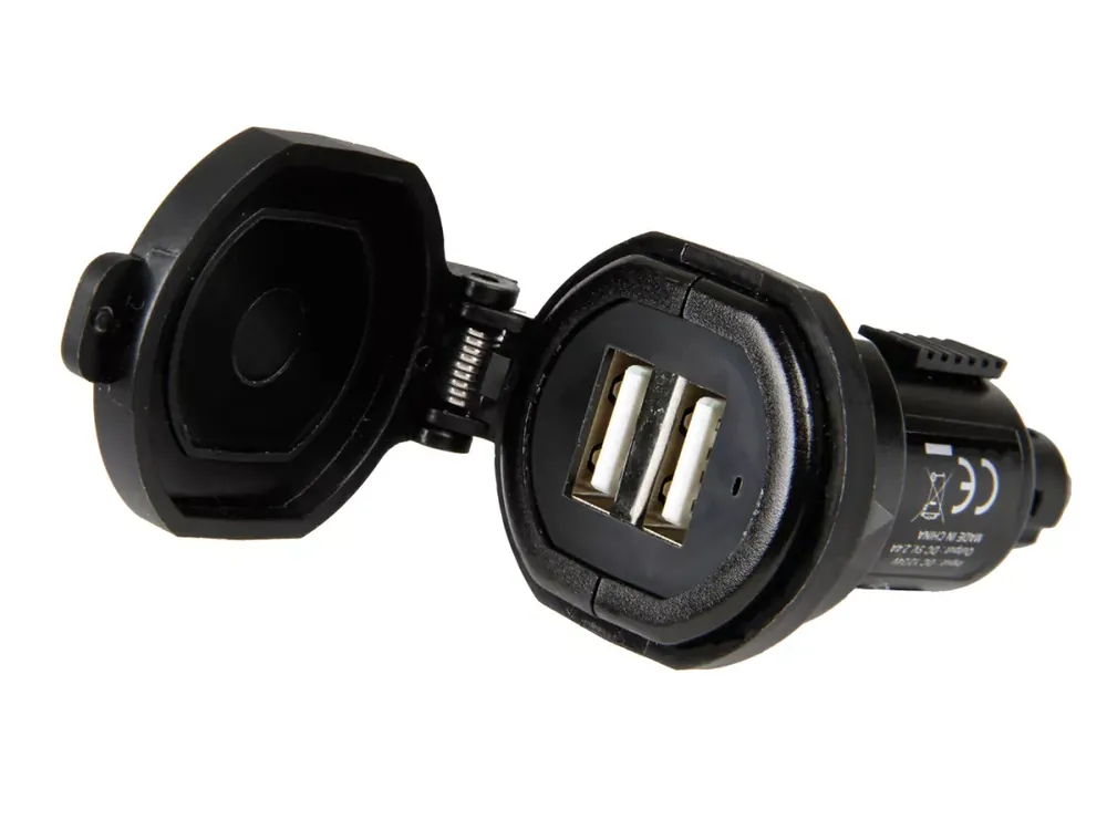 Letzte Chance Universal-Batterieladegerät Din-Tech mit 2 USB-Ports - Fast Charge - 2700mA 12/32V