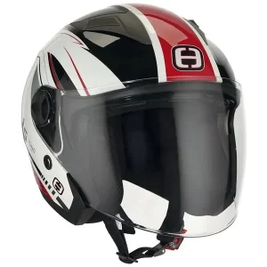 Sale Helm Speeds Jet City II Graphic weiß / rot glänzend Größe XXL (63-64cm)
