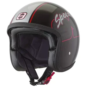 Expressversand Helm Speeds Jet Danger Cult Graphic schwarz / silber glänzend Größe XL (61-62cm)