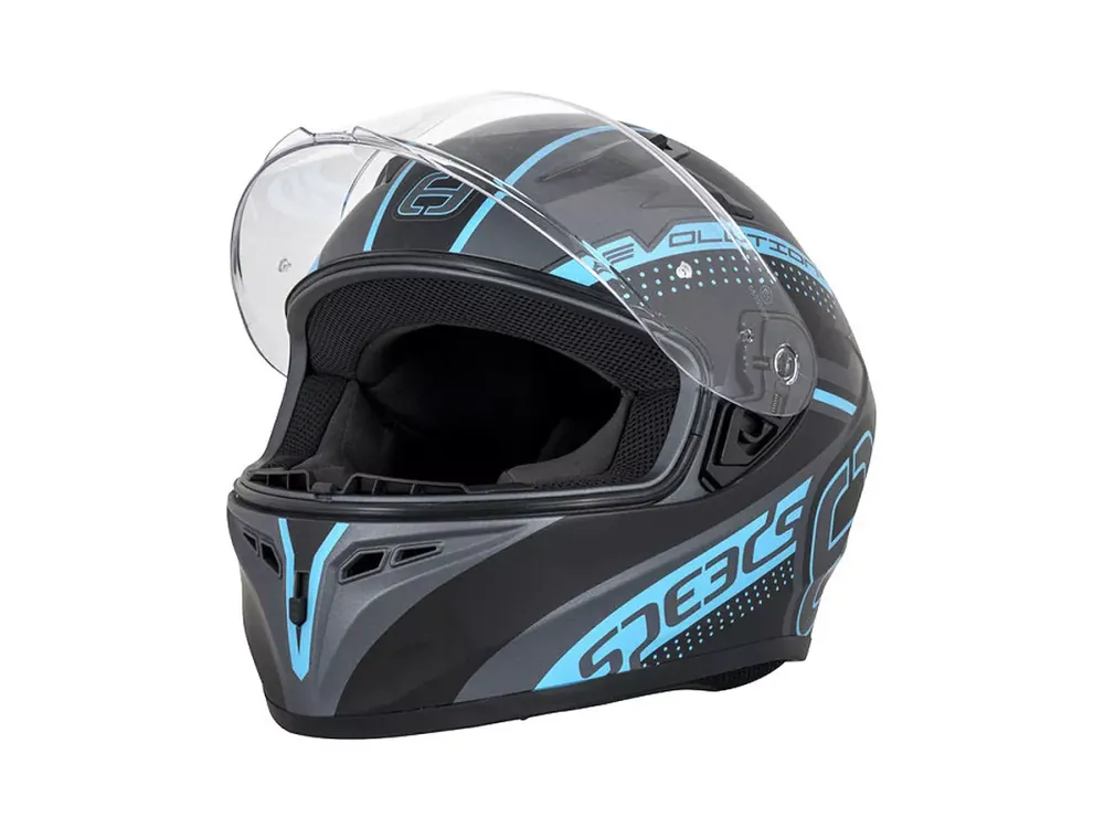 Helm Speeds Integral Evolution III schwarz, titanium, blau matt - Größe M (57-58cm) Kostenfreie Lieferung