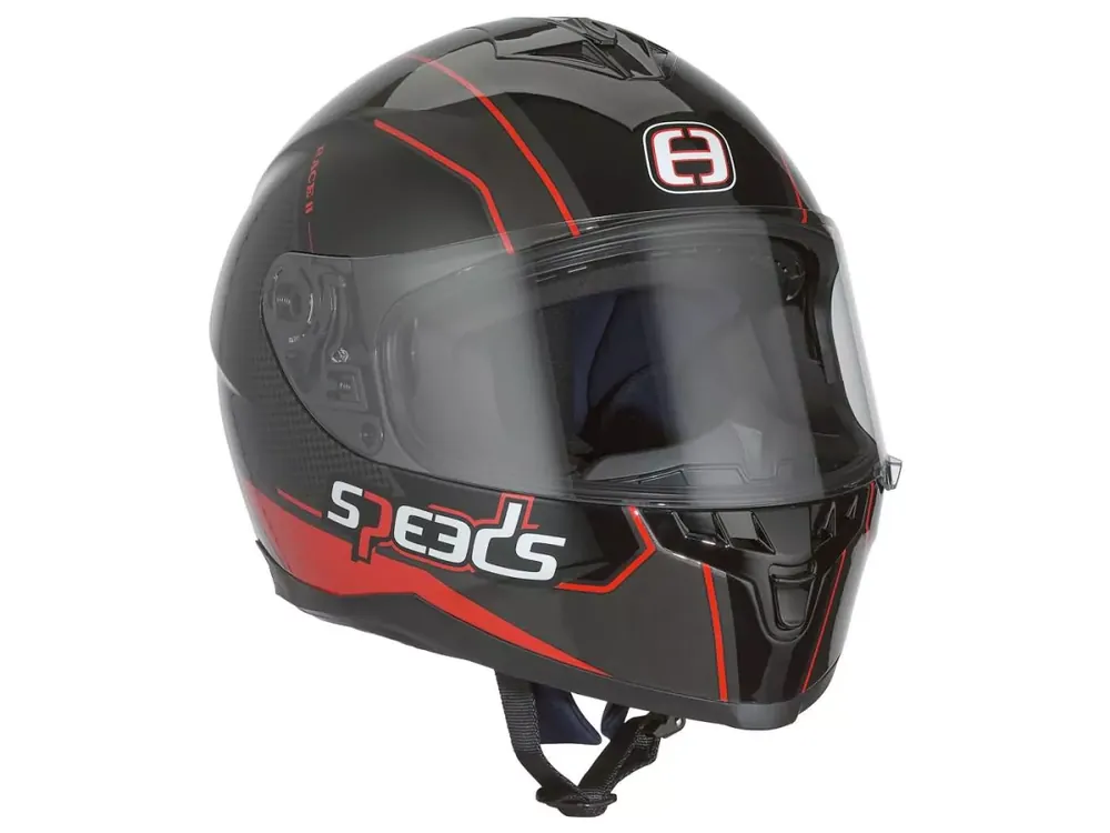 Helm Speeds Integral Race II Graphic schwarz / titanium / rot Größe XXL (63-64cm) Mega-Angebot