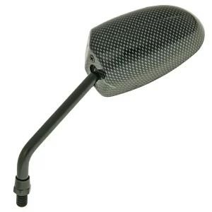 Rabatt Spiegel F1 Round Style links M10 Carbon-Look