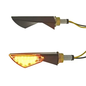 Sichere Zahlung Blinker Set M8 LED schwarz New Sphere Klarglas