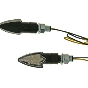 Blinker Set M10 LED schwarz Arrow Klarglas Kracherpreis