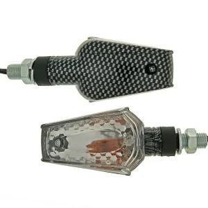 Blinker Set M10 Carbon-Look Beamer klar, kurz Schnäppchen