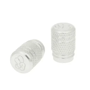 Jetzt Kaufen Ventilkappen Set Peace silber - universal