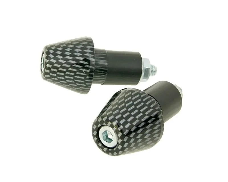 Letzte Chance Lenkerende Vibrationsdämpfer Short 17,5mm - Carbon-Look