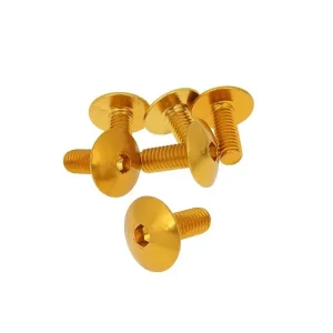 Schraubensatz 6 Stück Verkleidung gold - M6x15 Ausverkauf