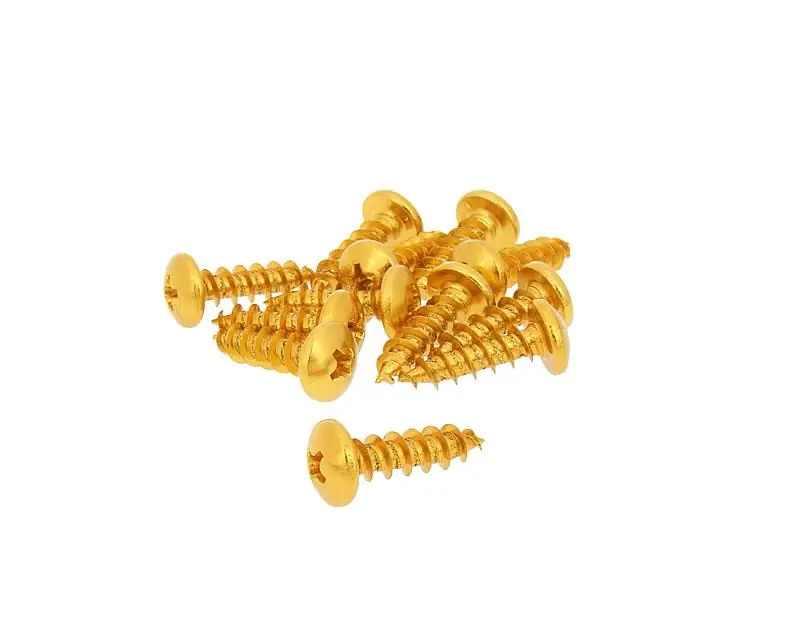 Neu Im Sortiment Schraubensatz 12 Stück Verkleidung gold - 6x20