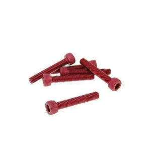 Nur Für Kurze Zeit Schraubensatz 6 Stück Innensechskant Alu rot - M5x30