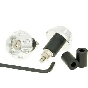 Lenkerende Vibrationsdämpfer Flat 13,5 / 17,5mm - silber Highlight