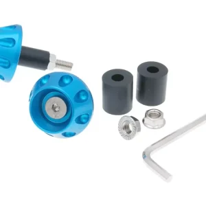 Neuheit Lenkerende Vibrationsdämpfer Flat 13,5 / 17,5mm - blau