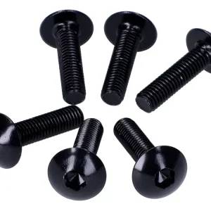 Markenprodukt Schraubensatz 6 Stück Verkleidung schwarz - M5x20
