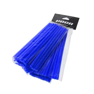 Heißes Angebot Speichencover Set VOCA 215mm vorn, 190mm hinten - je 38 Stück - blau