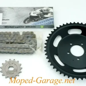 Kettensatz Esjot 1 Satz (3-teilig) Ritzel Z15, Kettenrad Z50 für Hercules Prima GT, Hercules Prima GX Top-Angebot