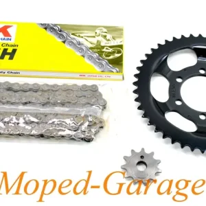 Kettensatz Esjot 1 Satz (3-teilig) Teilung 415 Ritzel Z11, Kettenrad Z45 M12 für Zündapp ZD 20 25 40 50, Schnäppchen
