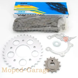 Markenprodukt Kettensatz  Ritzel Z13, Kettenrad Z35 für Kreidler Florett RS K54/53