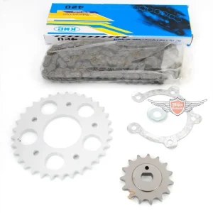 Kettensatz 122 Glieder Ritzel Z15, Kettenrad Z33 für Kreidler Florett RS K54/53 Sale