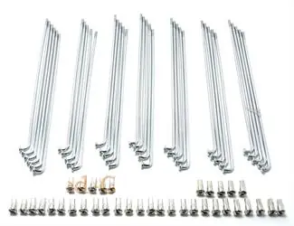 Speichen Kleeblatt Chrom (36 Stück) für Zündapp KS 50 GTS C 50 Sport C 50 Super Kostenloser Rückversand