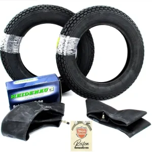 Begrenztes Angebot Reifen Heidenau 1 Satz (5-teilig) 3,50 x 12 - 64J für Zündapp Bella 150, 200, 201, 203, 204