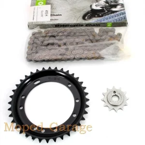 Esjot Kettensatz Kreidler MP 2 Original 12 Ritzel 36 Kettenrad Kette Finale Aktion