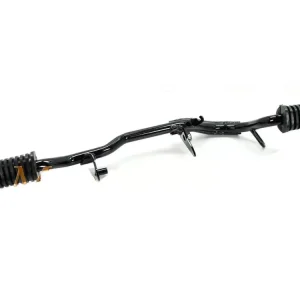 Kostenloser Versand Fußrastenrohr Stahl Schwarz mit Gummis für Honda, MB 50 Mokick