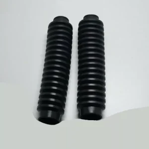 Gabelfaltenbalg Schwarz 35/25mm 220mm für Piaggio Vespa Citta Mofa Moped Schneller Versand