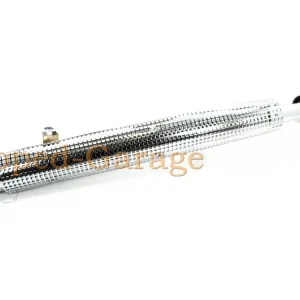 Auspuff Chrom 70mm 900mm mit Hitzeschild für Zündapp KS 50 Cross Must-Have