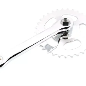 Zertifiziert Tretkurbel Rechts mit Kettenrad Silber für Velo Solex