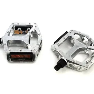 Begrenztes Angebot Pedale Aluminium Silber M12 mit Katzenaugen für Zündapp, Kreidler, Hercules, Puch, KTM, DKW, Rixe