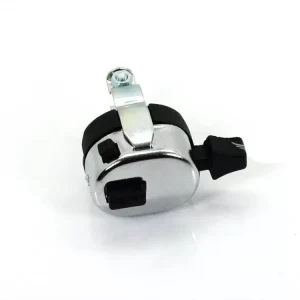 Ausverkauf Schalter Kunststoffgehäuse Mattschwarz Chrom Befestigungsschelle für Zündapp, Kreidler, Hercules, Puch, DKW, KTM, Rixe, Sachs, Simson