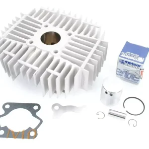 Ausverkauf Zylinderkit Aluminium 50ccm 40mm Bohrung 32mm Krümmeranschluss 55mm Stehbolzenabstand für Kreidler Florett RS, Mustang