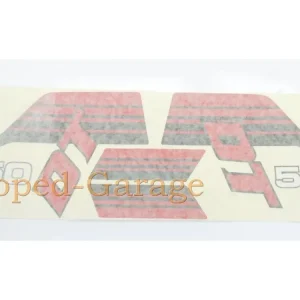 Echt Aufkleber Tank Satz schwarz rot für Yamaha DT 50 Mokick 1983-1985