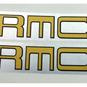 Tankaufkleber 77mm x 23mm Gold Silber für Kreidler, Florett, Mustang Bestpreis