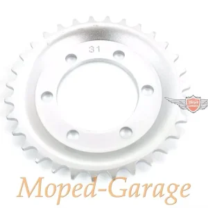 Kettenrad 31 Zähne Silber für Zündapp, Roller R 50 Typ 561 Finale Aktion