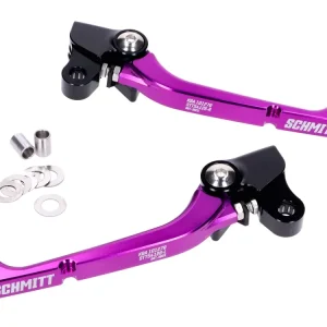 Knallerangebot Bremshebel Kupplungshebel Set Schmitt Handanker CNC Aluminium schwarz-lila für Simson S50, S51, S53, KR51/2, SR50, SR80