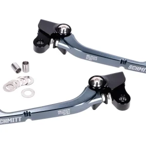Bremshebel Kupplungshebel Set Schmitt Handanker CNC Aluminium schwarz-grau für Simson S50, S51, S53, KR51/2, SR50, SR80 Preisknaller