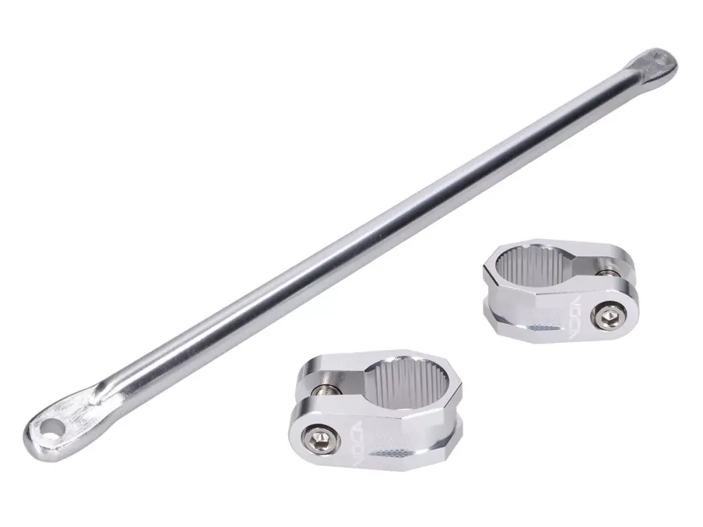 Lenkerklemme mit Lenkerstrebe VOCA Racing CNC silber Must-Have