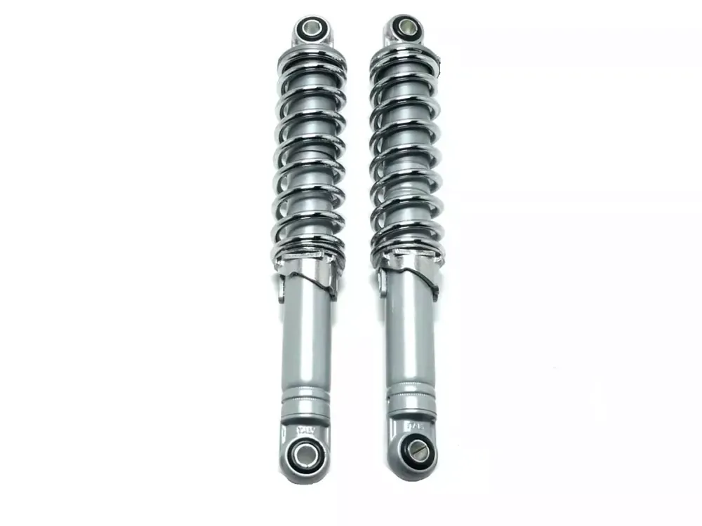 Sport Federbeine 280mm grau für Zündapp, Kreidler, Hercules, Puch Mofa Mokick, Moped Schneller Versand