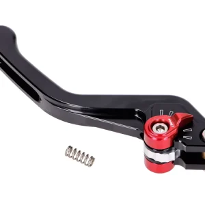 Neue Ware Kupplungshebel / Bremshebel Puig 3.0 hinten einstellbar, kurz - schwarz rot