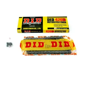 Rabatt Kette DID 106 Glieder 420 verstärkt für Derbi Variant Revolution, Hercules RX-9, Ultra, Honda C, MB, MSX, Yamaha RD, RX