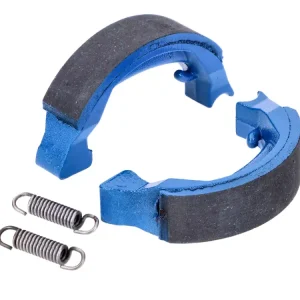 Bremsbackensatz Polini Sport 80x18mm inkl. Federn für Trommelbremse blau für Honda Camino, Peugeot 103, 104, Puch Maxi (Speichenfelge), MV50X, X30, X50 Schnäppchen