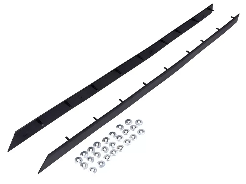 Zierleiste Kunststoff schwarz mit Halteclips für Kreidler Florett RS, RMC, RMC-S Neuheit