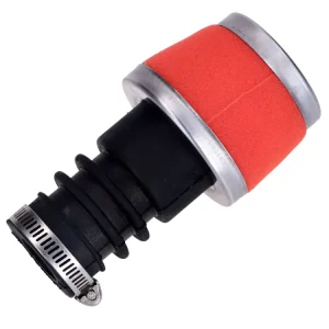 Nur Für Kurze Zeit Luftfilter Powerfilter rot 18-28mm 60x115mm für 15mm Bing für Puch Maxi, Zündapp, Hercules, Kreidler, Sachs