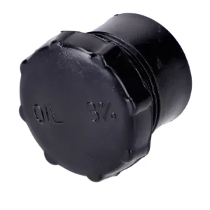 Tankdeckel Kunststoff schwarz 33mm für Piaggio Vespa Ciao, Citta, Peugeot 103 Neue Ware